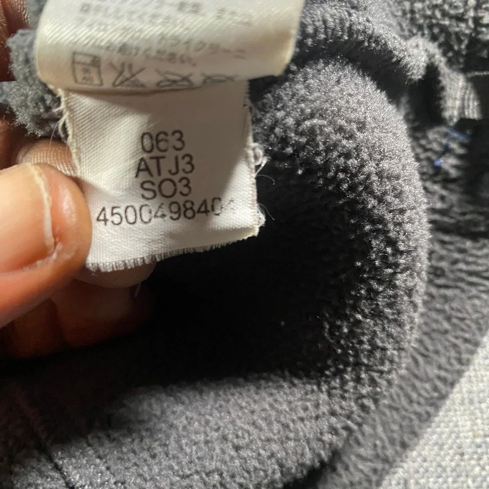North Face‎ Mens XL Full Zip Fleece Jacket Charcoal Black TKA 200 Performance